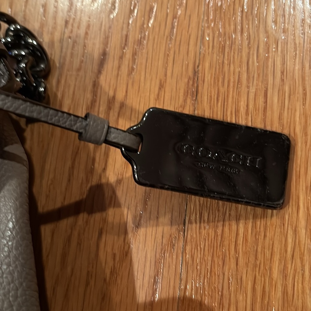 Coach Gray Leather Tote Bag - Picture 8 of 9